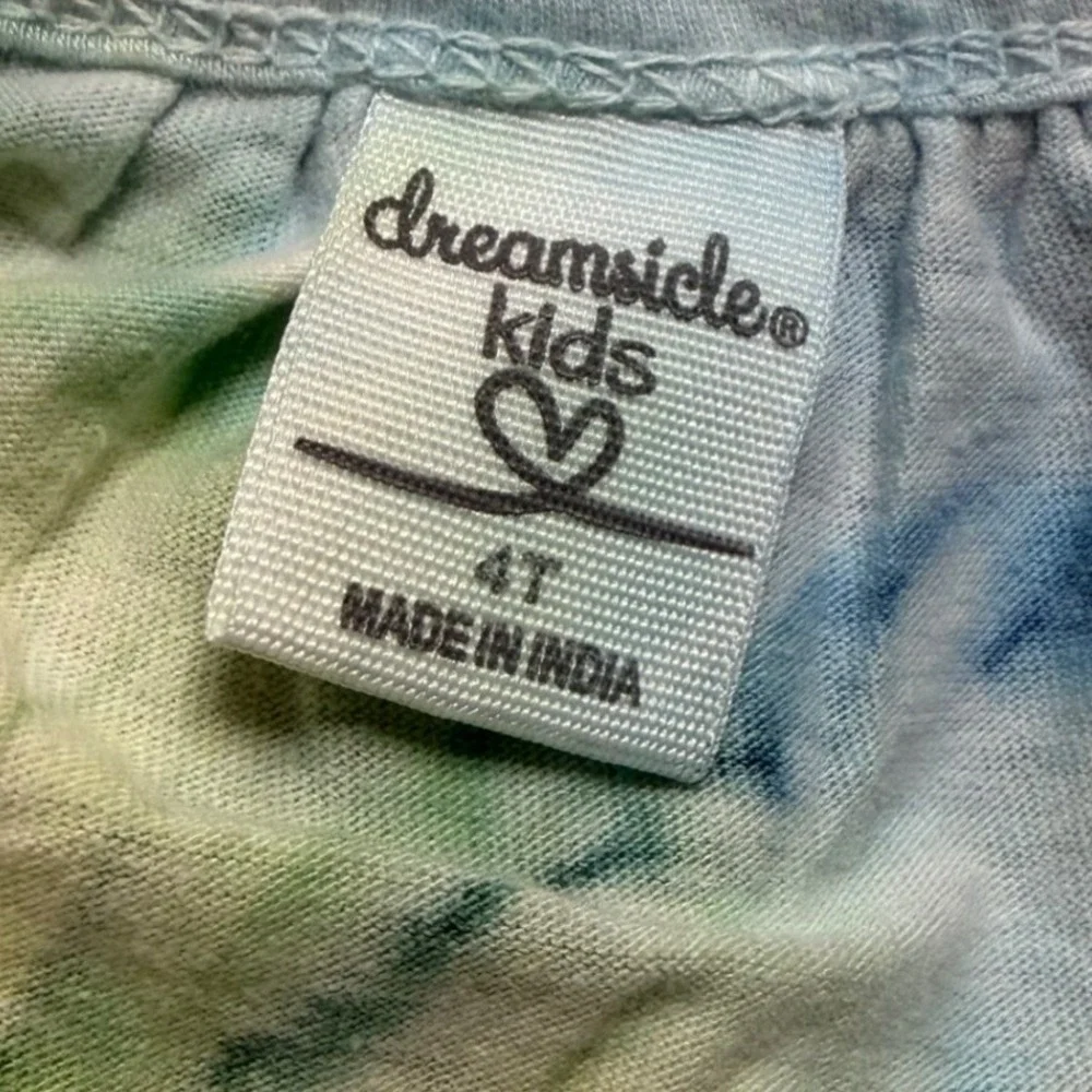 Dreamside Kids Panama City Beach Tie Dye Dress 4T Florida Salty Vibes Pastel